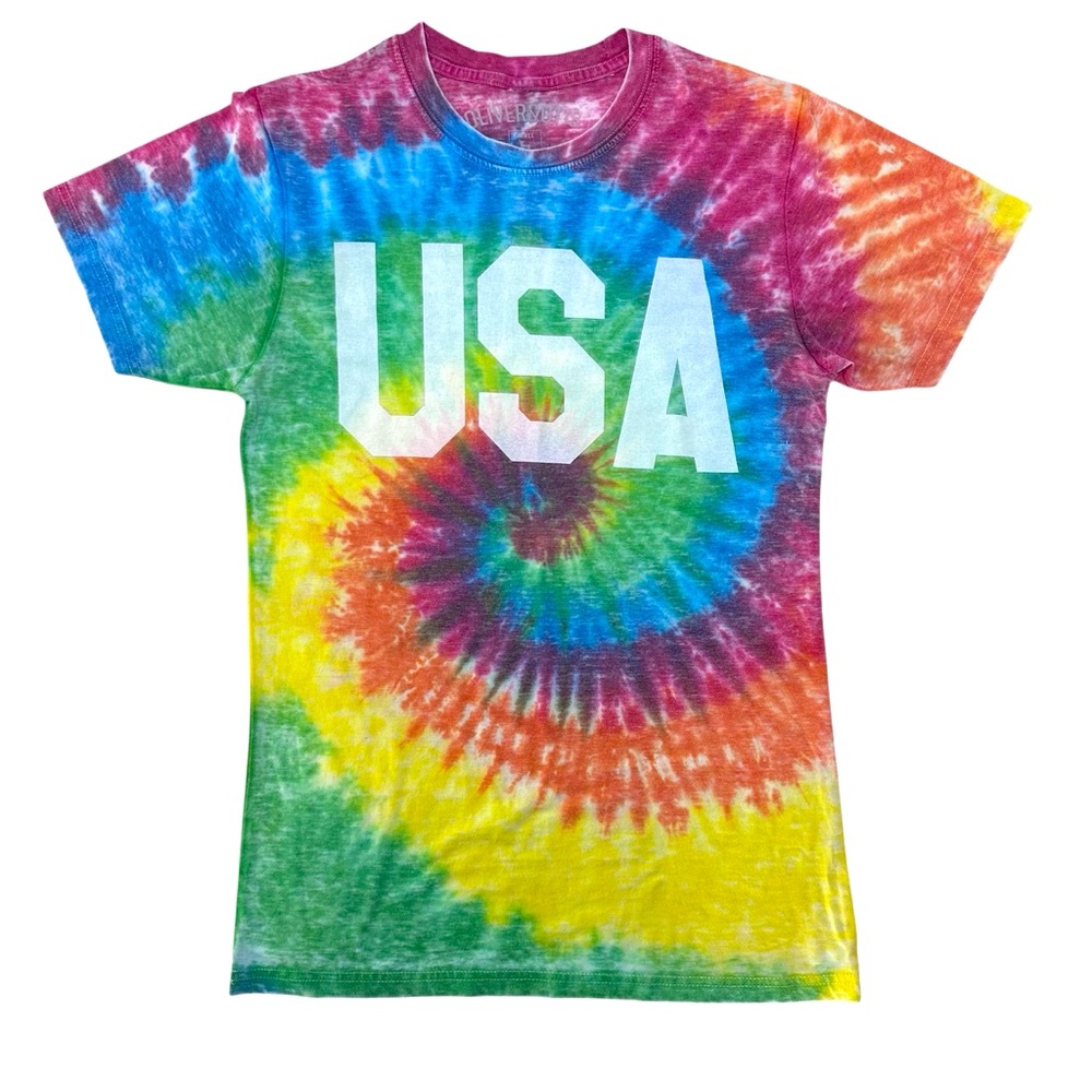Oliver & Otis | USA Graphic Tie Dye Short Sleeve T Shirt | Size Small